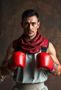 Adult Tough Boxer Costume face swap