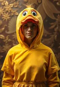 Adult Tweety Costume face swap