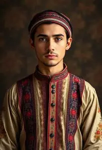 Afghani Kurta Costume face swap