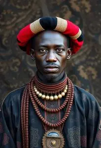 African Native Wears Guy Costume face swap