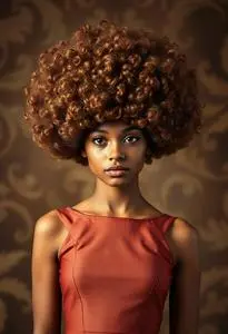 Afro Puff Wig Costume Hair Hairstyle face swap