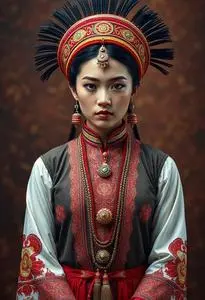 Alitaptap Folk Dance Costume face swap