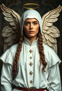 Angel Gabriel Costume Adult face swap