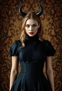 Anita Ekberg Devil Costume face swap