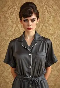 Audrey Hepburn Pajama Costume face swap