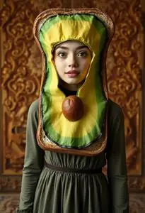 Avocado Toast Costume Millennials face swap