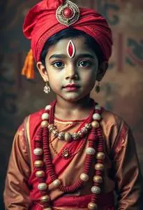 Baby Srikrishna Male Costume face swap
