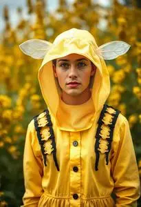Bee Keeper Costume Fancy Dress face swap