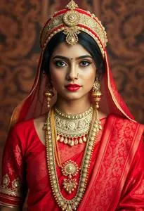 Bengali Marriage Costume face swap