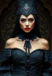 Black Magic Mistress Costume face swap