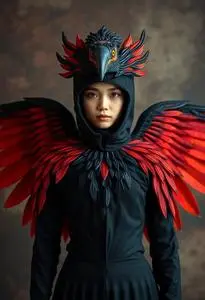 Black Phoenix Costume face swap