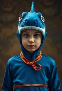 Blue Tang Costume face swap