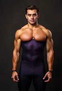 Bodybuilder Suit Costume face swap