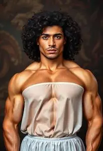 Bodybuilding Costume face swap