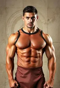 Bodybuilding Workout Costume face swap