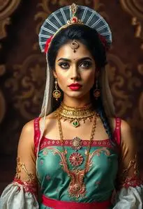 Bollywood Actress Dress Theme Costume face swap