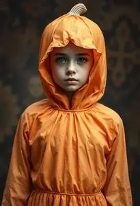 Born Pumpkin Costume face swap