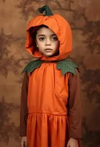 Born Pumpkin Costume Fancy Dress face swap
