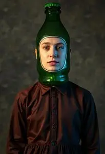 Bottle Top Bill Costume face swap