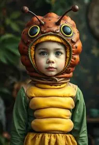 Bugs Life Caterpillar Costume face swap