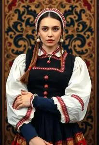 Bulgarian Folk Costume face swap