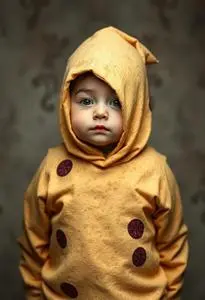Burrito Newborn Costume face swap