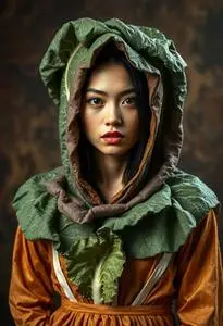 Cabbage Costume face swap