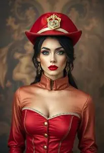 Carmen Sandiego Woman Costume face swap