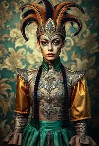 Carnival Mardi Gras Costume face swap