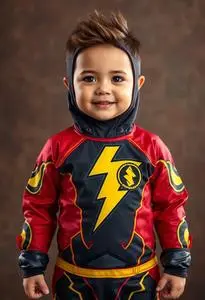 Cars Lightning Toddler Costume face swap