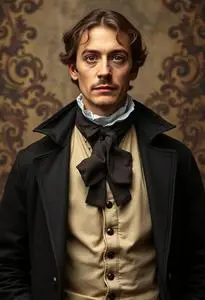 Charles Dickens Attire Costume face swap