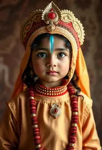 Child Shri Krishna Costume face swap