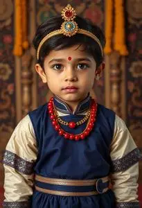 Child Sreekrishna Jayanthi Costume face swap