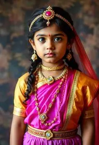 Child Sreekrishna Jayanthi Radha Costume face swap