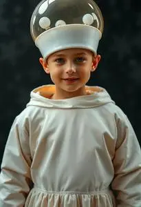 Christmas Light Bulb Costume Kid face swap