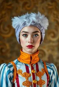 Circus Acrobat Costume face swap