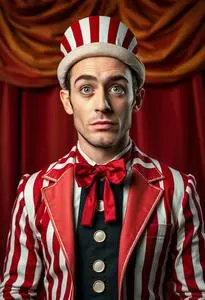 Circus Announcer Costume face swap