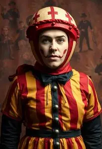 Circus Human Cannonball Costume face swap