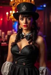 Costume Casino Themed Party face swap
