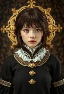 Costume Medium Brown Hair face swap
