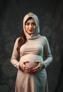 Costume Pregnancy Announce face swap