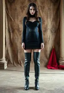 Costume Thigh High Boots face swap