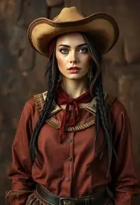 Cowwoman Outfit Costume face swap