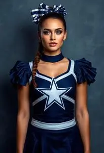 Dallas Cowboy Cheerleader Costume face swap