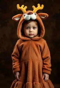 Debbie Deer Costume Toddler face swap