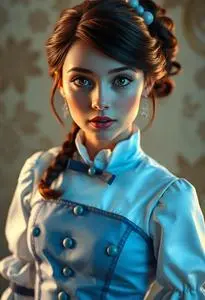 Deluxe Girl Sofia First Chapter Costume Dress face swap