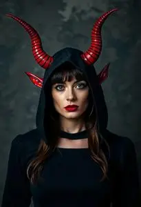 Devil Costume Horns face swap