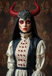 Devil Worship Costume face swap