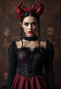 Devils Mistress Costume face swap