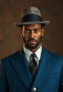 Django Unchained Blue Suit Costume face swap
